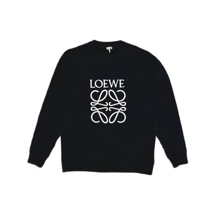Loewe Loewe Black Logo Embroidered Sweatshirt for Men Size US M / EU 48-50 / 2 - 2 Thumbnail
