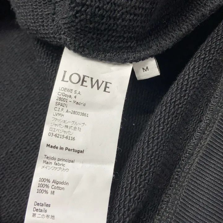 Loewe Loewe Black Logo Embroidered Sweatshirt for Men Size US M / EU 48-50 / 2 - 5 Thumbnail