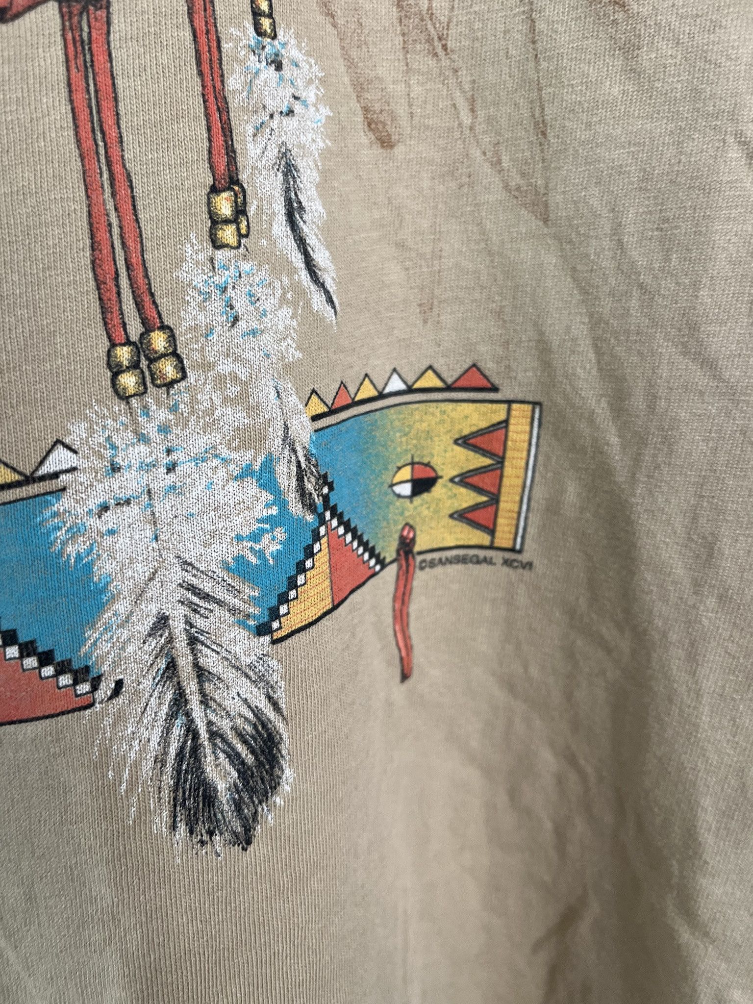 Vintage Vintage 80s Single Stitch Dream Catcher Eagle Native T Shirt Size L Size US L / EU 52-54 / 3 - 4 Thumbnail