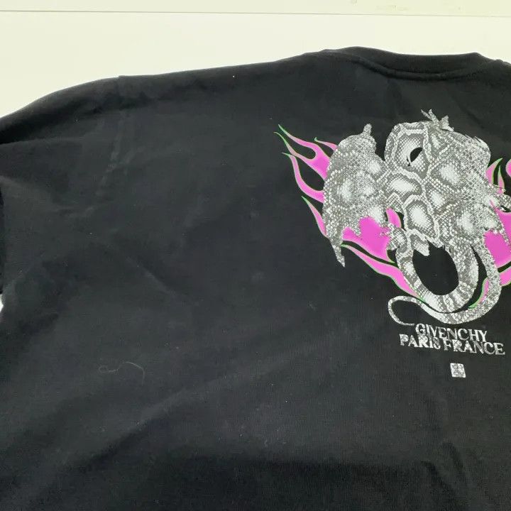 Givenchy Givenchy SS24 Long Sleeve Dragon Flame T-Shirt Size US M / EU 48-50 / 2 - 6 Thumbnail