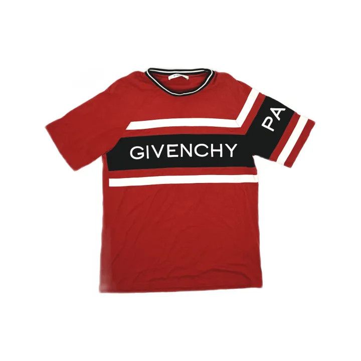 Givenchy Givenchy Red Logo Print Short Sleeve T-Shirt Size US S / EU 44-46 / 1 - 2 Thumbnail