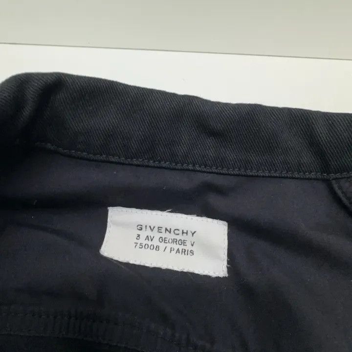 Givenchy Givenchy Black Denim Jacket with Letter Print Size US XL / EU 56 / 4 - 8 Thumbnail