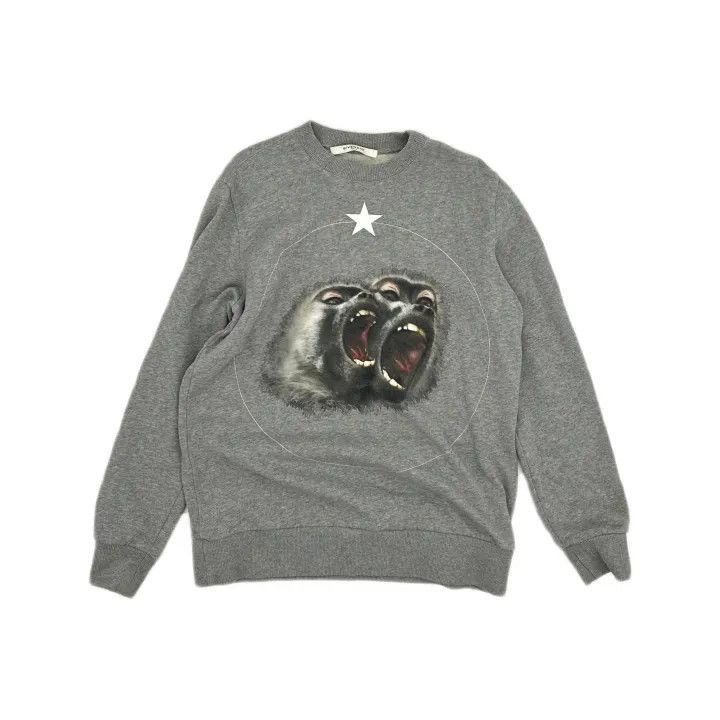 Givenchy Givenchy Dual Monkey Star Graphic Sweatshirt Size US XS / EU 42 / 0 - 2 Thumbnail