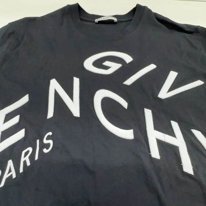 Givenchy Givenchy Black Logo Embroidered Short Sleeve T-Shirt Size US S / EU 44-46 / 1 - 7 Thumbnail