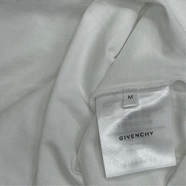 Givenchy Givenchy White Logo Short Sleeve T-Shirt Size US M / EU 48-50 / 2 - 3 Thumbnail