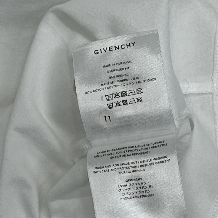 Givenchy Givenchy White Logo Short Sleeve T-Shirt Size US M / EU 48-50 / 2 - 4 Thumbnail