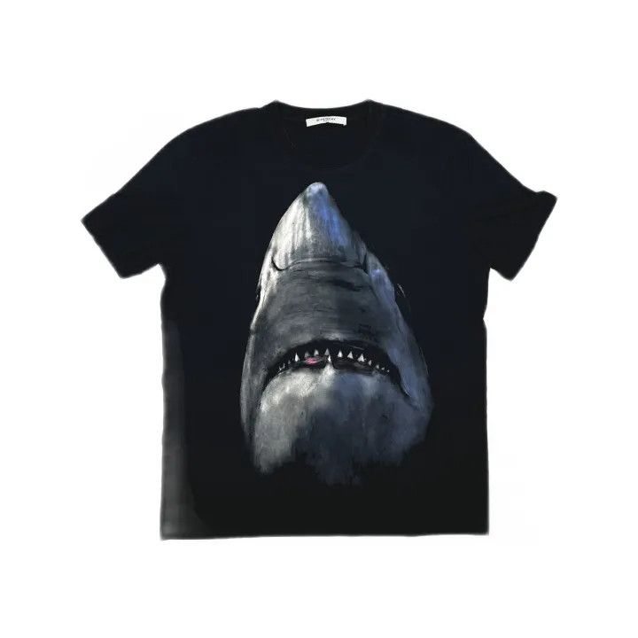Givenchy Givenchy Shark Print Black Short Sleeve T-Shirt Size US XL / EU 56 / 4 - 2 Thumbnail