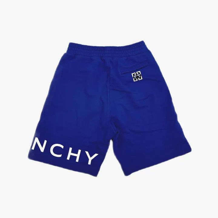 Givenchy Givenchy Blue Logo Print Bermuda Shorts Size US 26 / EU 42 - 2 Thumbnail