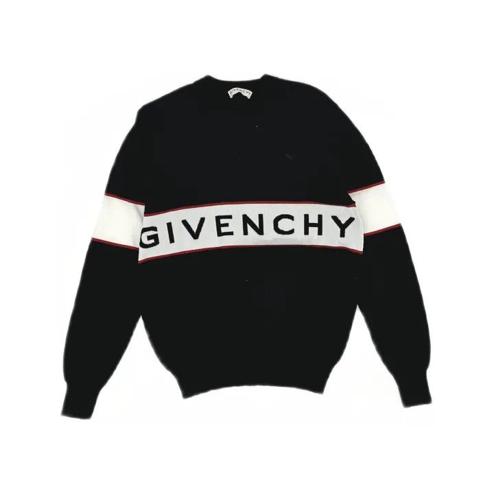 Givenchy Givenchy Color Block Logo Sweater Unisex Size US XL / EU 56 / 4 - 2 Thumbnail