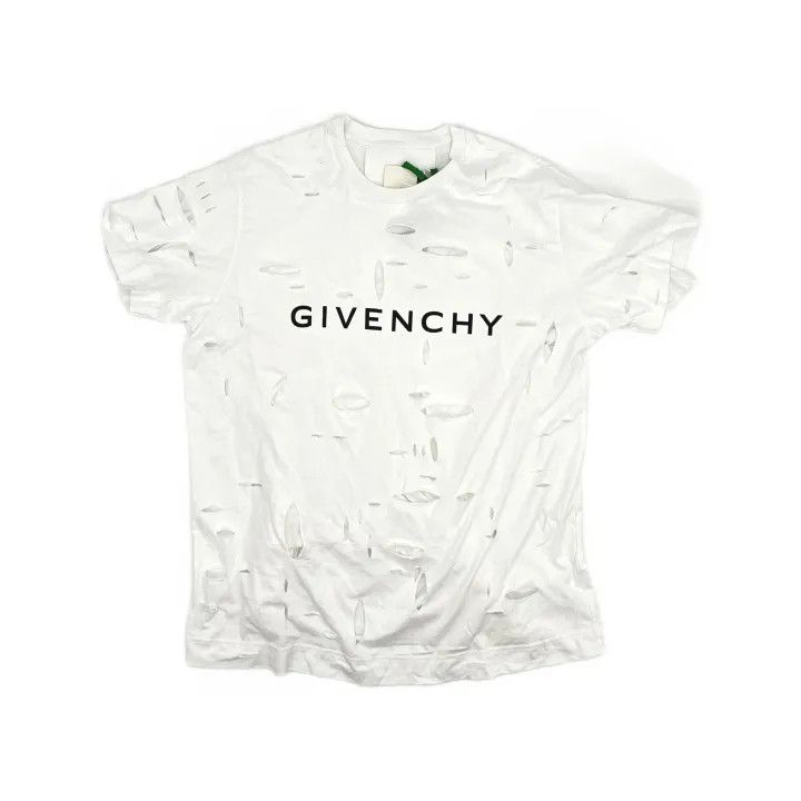 Givenchy Givenchy Logo Distressed Short Sleeve T-Shirt Size US S / EU 44-46 / 1 - 2 Thumbnail