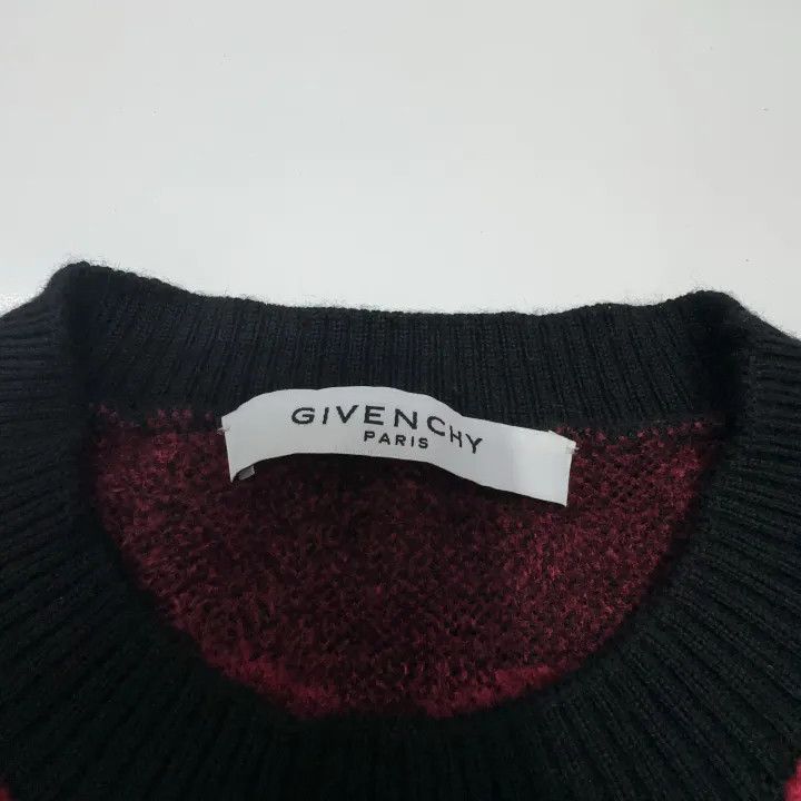 Givenchy Givenchy Classic Logo Knit Sweater Red Black Size US M / EU 48-50 / 2 - 5 Thumbnail