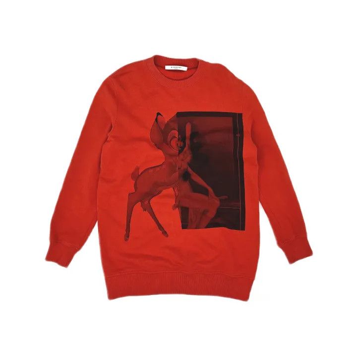 Givenchy Givenchy Graphic Relaxed Fit Red Sweatshirt Size US XS / EU 42 / 0 - 2 Thumbnail