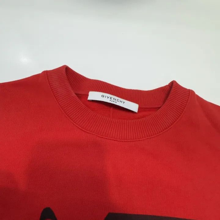 Givenchy Givenchy Graphic Relaxed Fit Red Sweatshirt Size US XS / EU 42 / 0 - 6 Thumbnail
