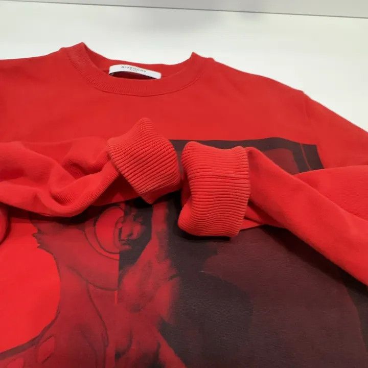 Givenchy Givenchy Graphic Relaxed Fit Red Sweatshirt Size US XS / EU 42 / 0 - 8 Thumbnail