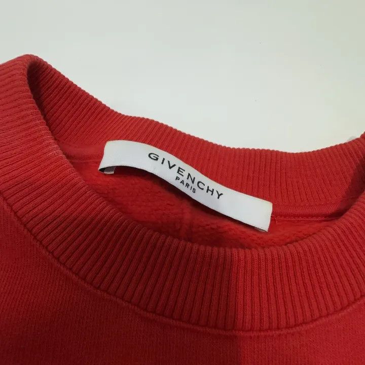 Givenchy Givenchy Graphic Relaxed Fit Red Sweatshirt Size US XS / EU 42 / 0 - 5 Thumbnail