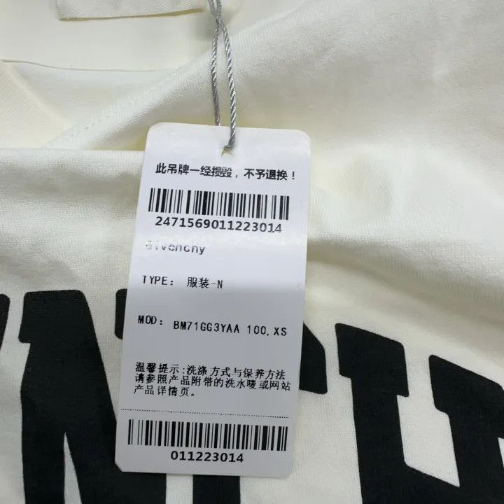 Givenchy Givenchy Long Sleeve Casual Letter Print Tee Size US XS / EU 42 / 0 - 7 Thumbnail