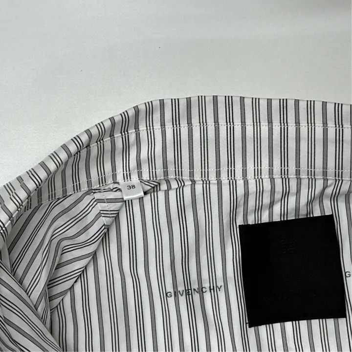Givenchy Givenchy Long Sleeve Striped Logo Shirt Size US M / EU 48-50 / 2 - 2 Thumbnail