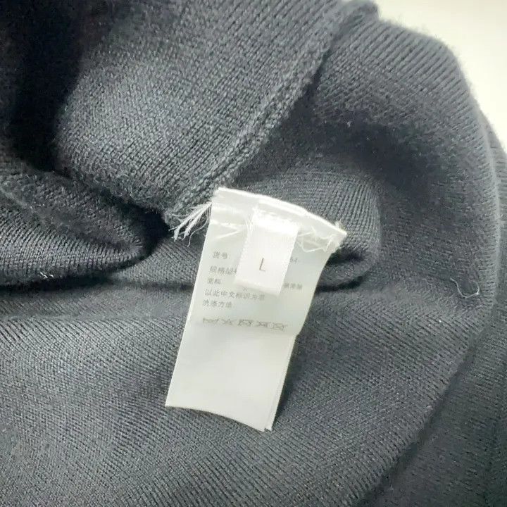 Givenchy Givenchy Black Logo Embroidered Knit Sweater Size US L / EU 52-54 / 3 - 6 Thumbnail