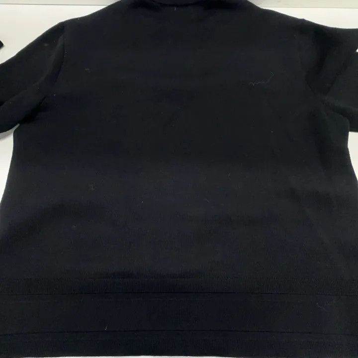 Givenchy Givenchy Black Logo Embroidered Knit Sweater Size US L / EU 52-54 / 3 - 9 Thumbnail