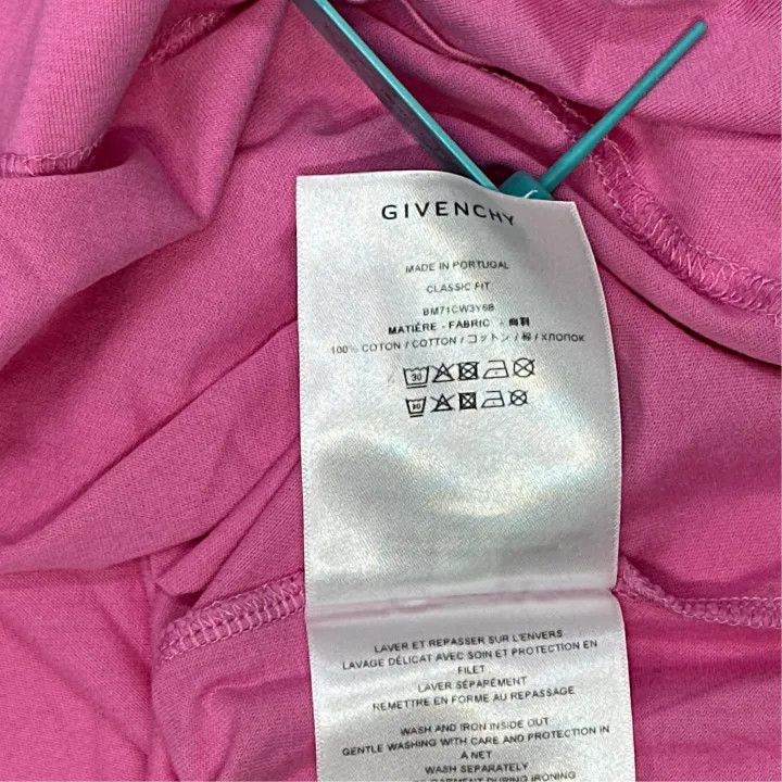 Givenchy Givenchy Pink Embroidered Short Sleeve T-Shirt Size US S / EU 44-46 / 1 - 2 Thumbnail