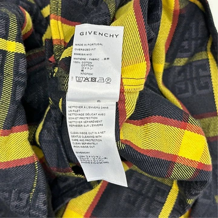 Givenchy Givenchy SS22 Color Block Check Long Sleeve Shirt Size US M / EU 48-50 / 2 - 3 Thumbnail