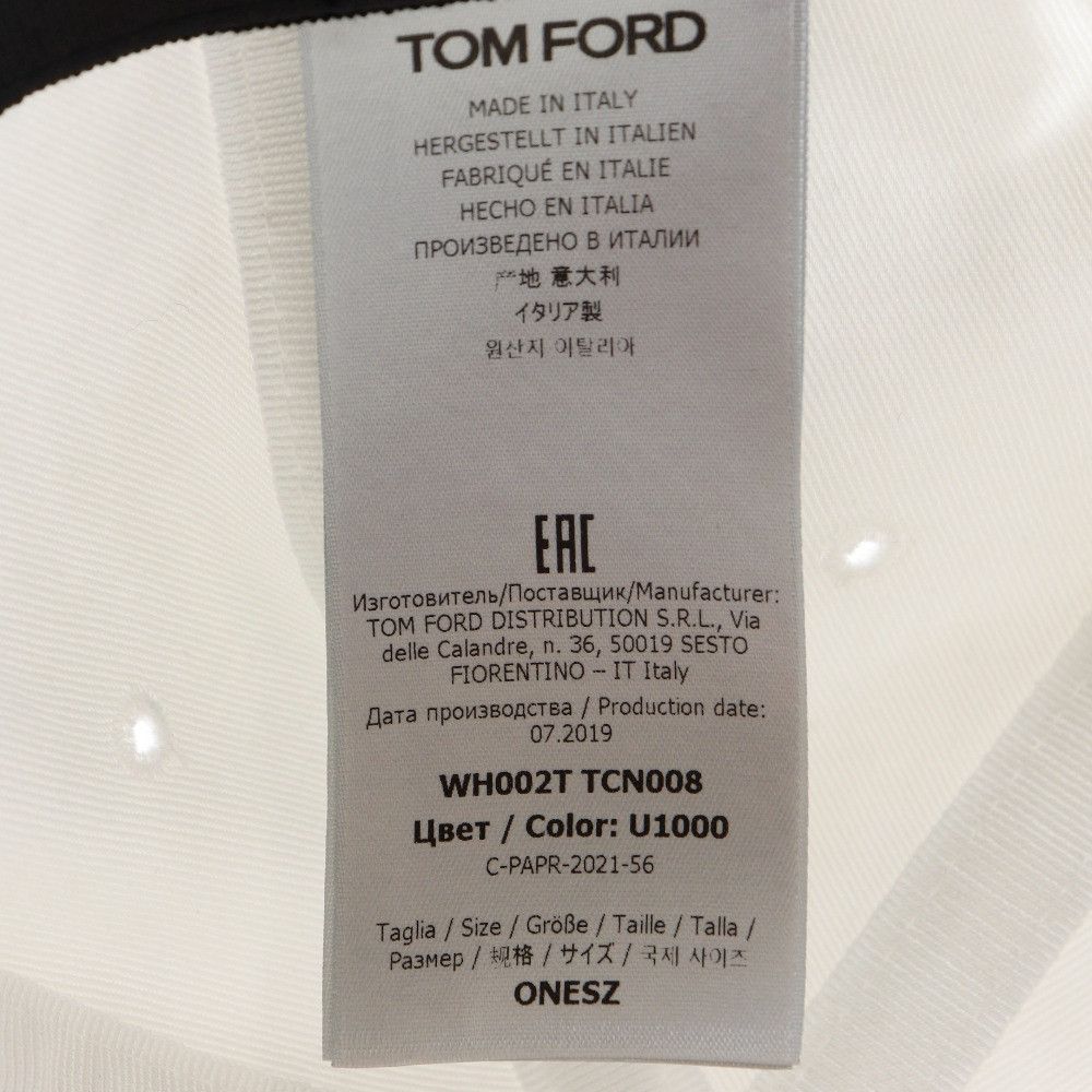 Tom Ford Tom Ford Tom Ford TF Logo Cotton Baseball Cap Cotton Hats WH002T TCN008 DUTY FREE for USA Size ONE SIZE - 9 Thumbnail