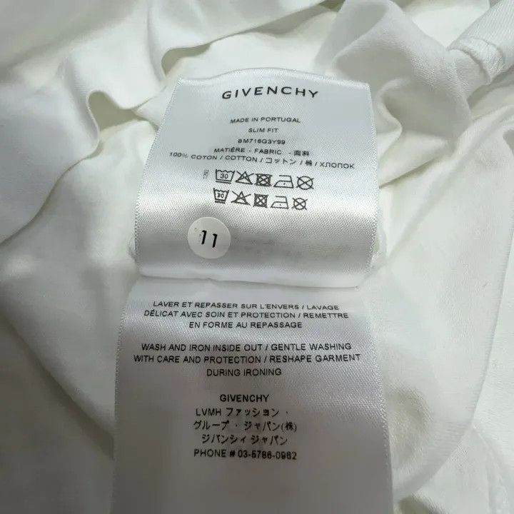Givenchy Givenchy White Letter Print Slim Fit T-Shirt Size US M / EU 48-50 / 2 - 5 Thumbnail