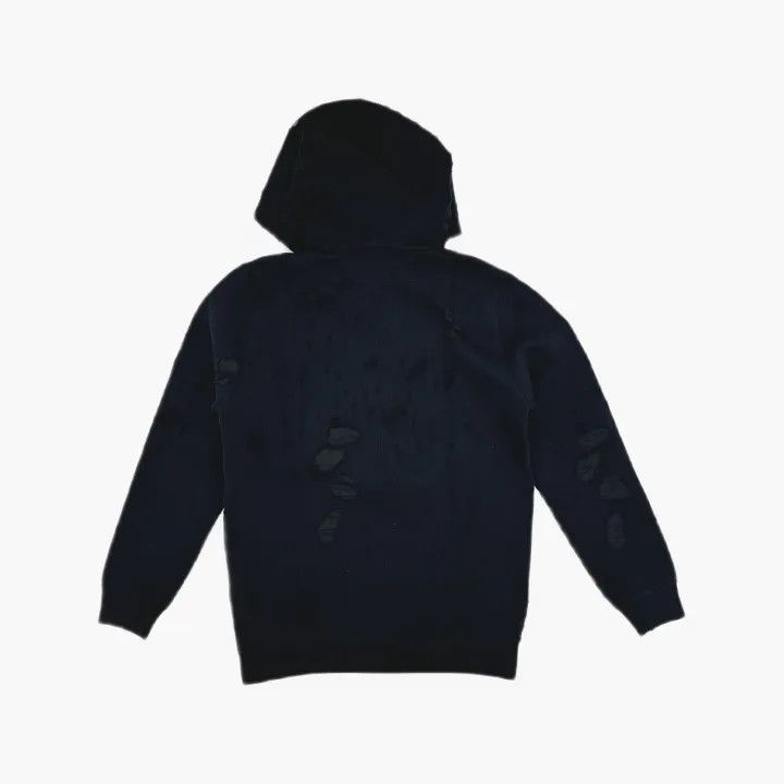 Givenchy Givenchy Black Distressed Logo Hoodie Size US XS / EU 42 / 0 - 3 Thumbnail