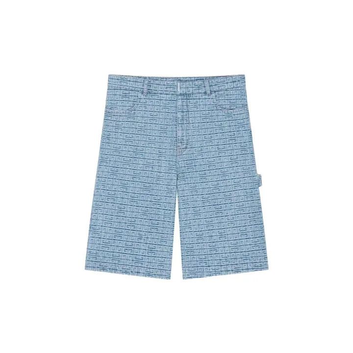 Givenchy Givenchy Logo Print Casual Denim Shorts Size US 31 - 2 Thumbnail