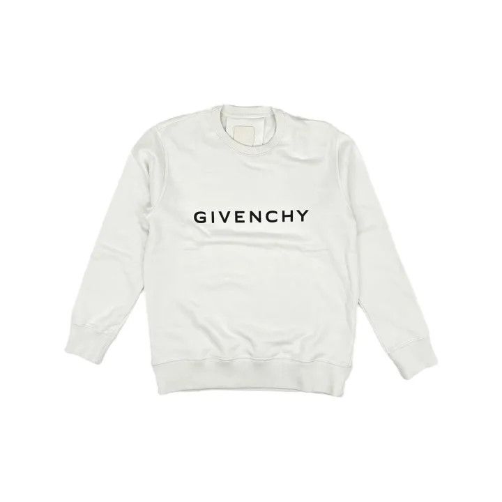Givenchy Givenchy White Long Sleeve Logo Sweatshirt Size US S / EU 44-46 / 1 - 2 Thumbnail
