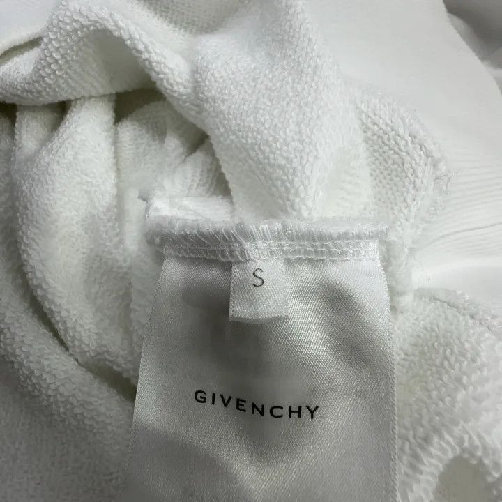 Givenchy Givenchy White Long Sleeve Logo Sweatshirt Size US S / EU 44-46 / 1 - 6 Thumbnail