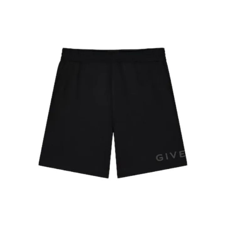 Givenchy Givenchy Black Elastic Casual Shorts for Men Size US 26 / EU 42 - 2 Thumbnail