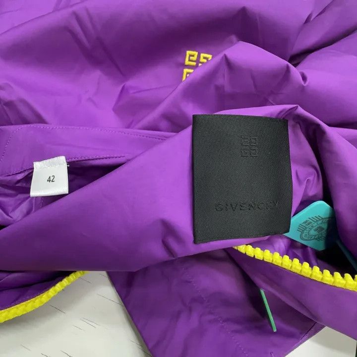 Givenchy Givenchy Purple Short Sleeve Zip Shirt Size US L / EU 52-54 / 3 - 2 Thumbnail
