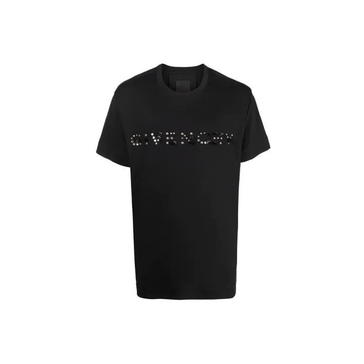 Givenchy Givenchy Black Logo Print Short Sleeve T-Shirt Size US XL / EU 56 / 4 - 2 Thumbnail