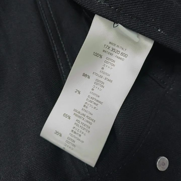 Givenchy Givenchy Black Denim Jacket with Star Prints Size US XS / EU 42 / 0 - 3 Thumbnail