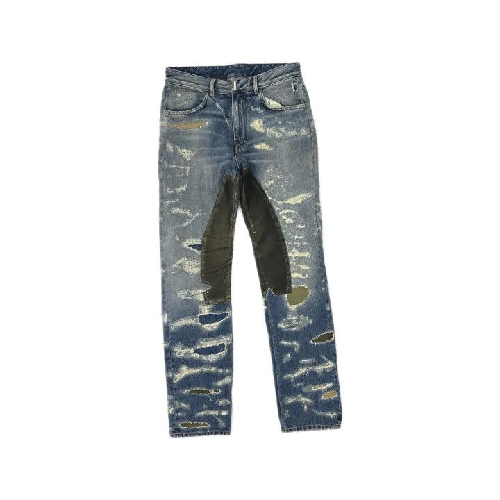 Givenchy Givenchy FW21 Ripped Zip Casual Jeans Size US 31 - 2 Thumbnail