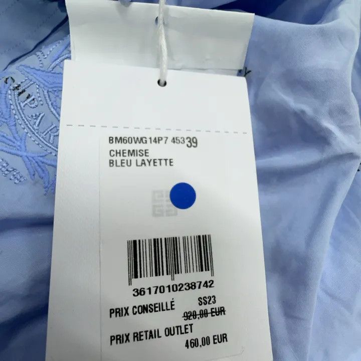 Givenchy Givenchy Logo Print Long Sleeve Shirt Size US M / EU 48-50 / 2 - 7 Thumbnail