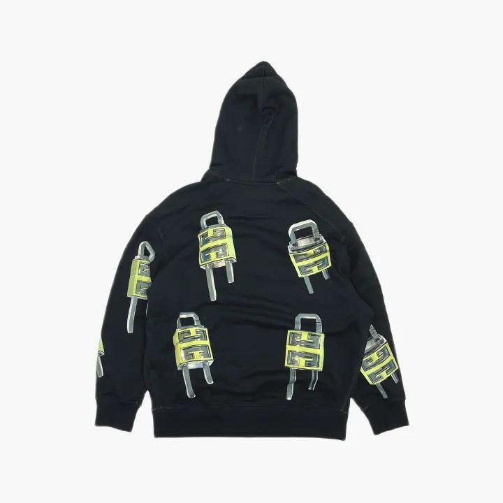 Givenchy Givenchy Hooded Sweatshirt with Lock Print Size US S / EU 44-46 / 1 - 3 Thumbnail