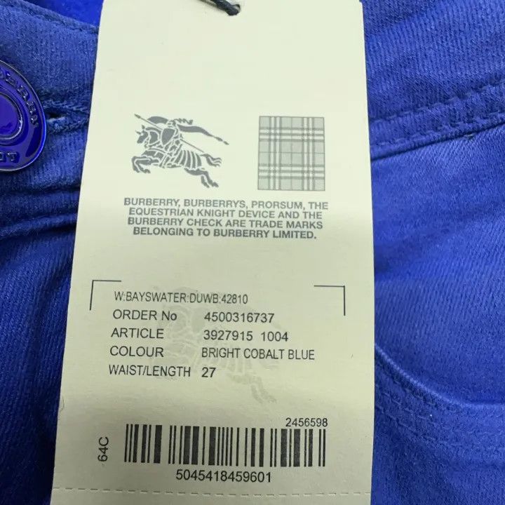 Burberry Burberry Comfort Simple Denim Pants Size US 27 - 4 Thumbnail