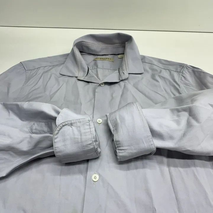 Burberry Burberry Stylish Long Sleeve Shirt in Light Blue Size US S / EU 44-46 / 1 - 9 Thumbnail