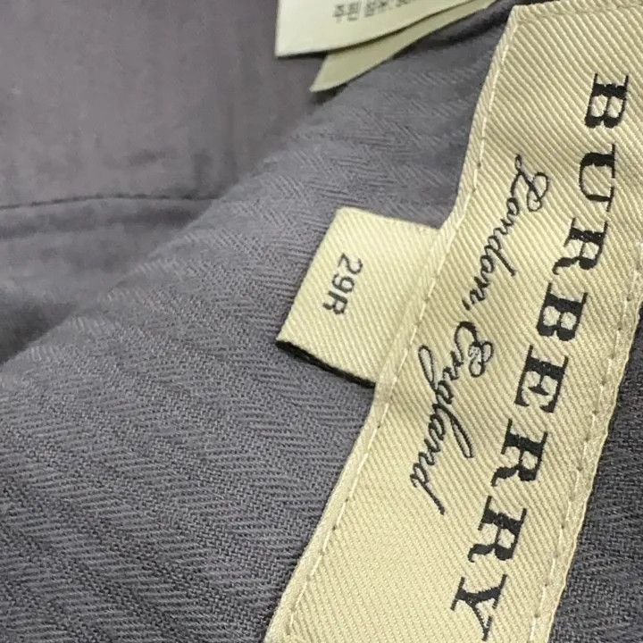 Burberry Gray Casual Button Pants for Men