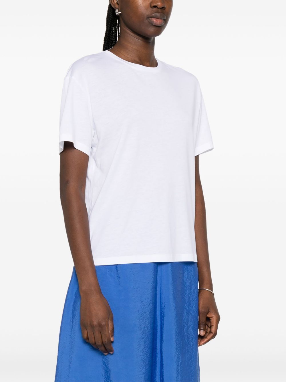 Toteme COTTON BLEND T-SHIRT Size L / US 10 / IT 46 - 2 Thumbnail