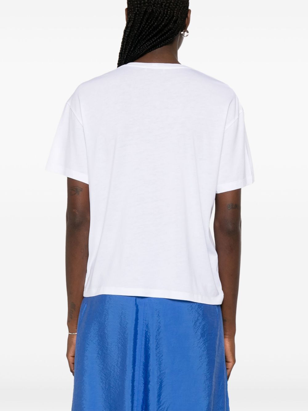 Toteme COTTON BLEND T-SHIRT Size L / US 10 / IT 46 - 4 Thumbnail