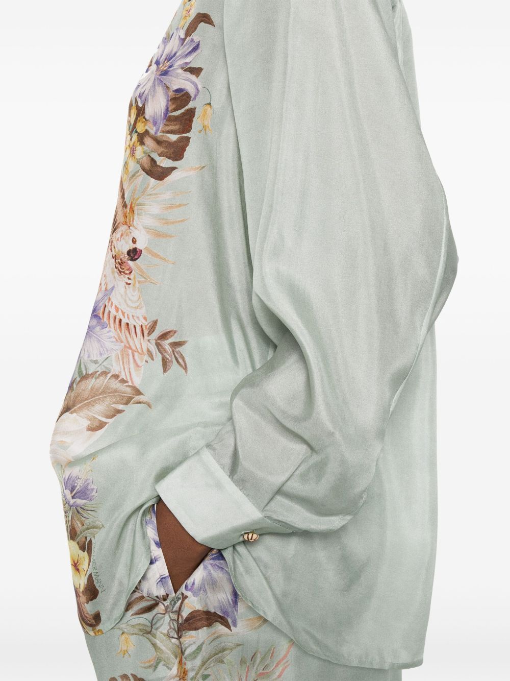 Zimmermann COCO PRINTED SILK SHIRT Size L / US 10 / IT 46 - 2 Thumbnail