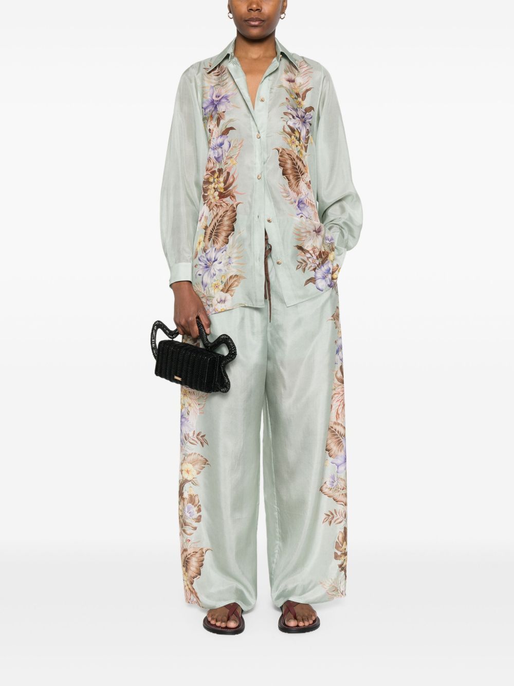 Zimmermann COCO PRINTED SILK SHIRT Size L / US 10 / IT 46 - 5 Thumbnail