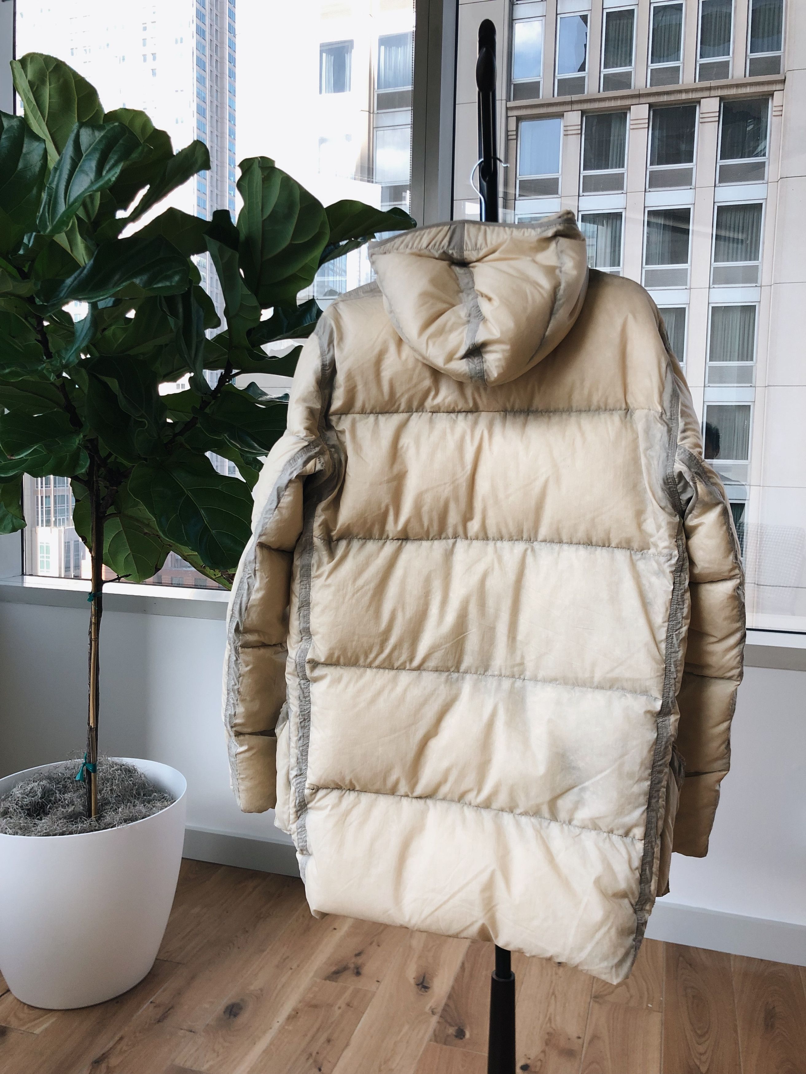 Stone Island (FINAL DROP) 2006 OPAQUE NYLON TELA Hooded Down