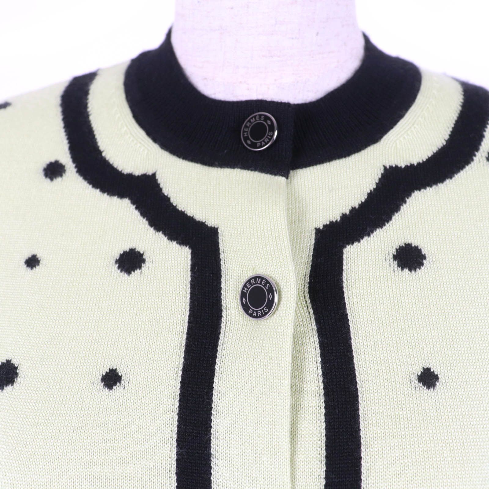 Hermes Hermes Hermes HARNAIS DE COUR Cashmere Cardigan Others Tops DUTY FREE for USA Size ONE SIZE - 4 Thumbnail