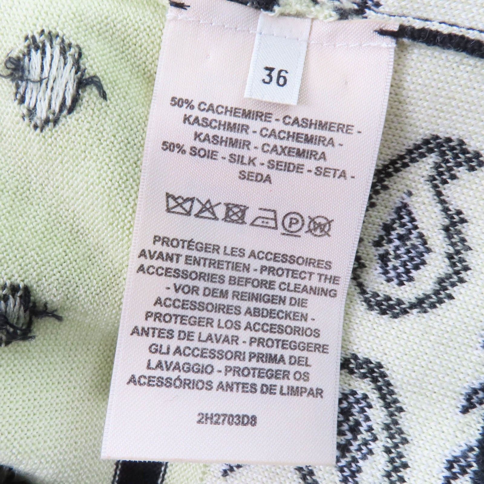Hermes Hermes Hermes HARNAIS DE COUR Cashmere Cardigan Others Tops DUTY FREE for USA Size ONE SIZE - 7 Thumbnail
