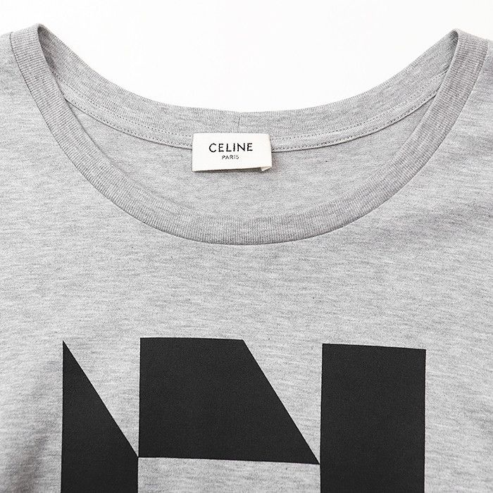 Celine Celine Celine Signature T-shirt Cotton T-shirt Cotton T-Shirts 2X308933F DUTY FREE for USA Size ONE SIZE - 6 Thumbnail