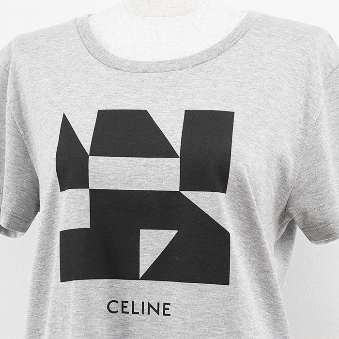 Celine Celine Celine Signature T-shirt Cotton T-shirt Cotton T-Shirts 2X308933F DUTY FREE for USA Size ONE SIZE - 2 Thumbnail